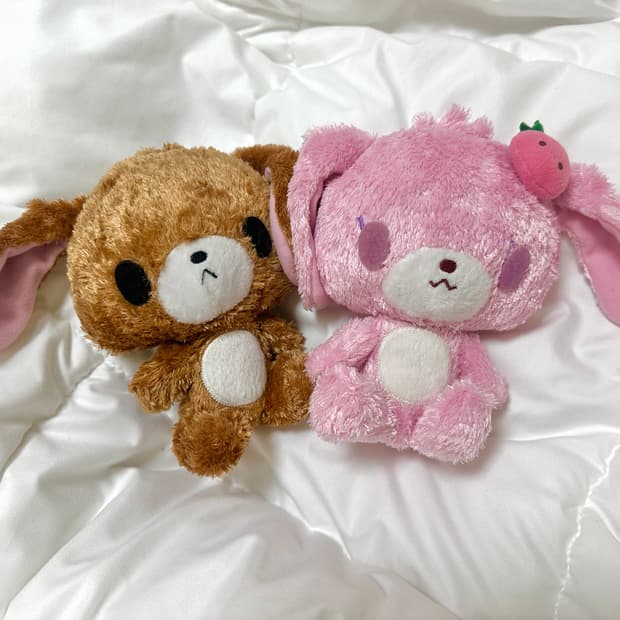 고전 레어 산리오 슈가버니즈 쿠로우사 스트로베리우사 슈가바니즈