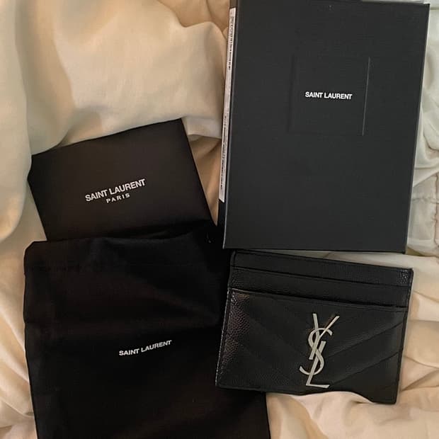 생로랑 카드지갑 은장 풀박스 (정품)