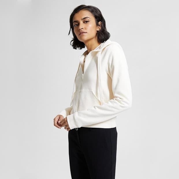 띠어리 플리스 후드 집업