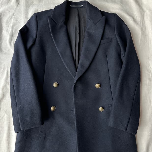 올세인츠 금장 더블 코트 36