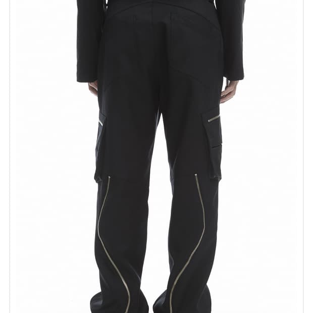 큐레이티드 퍼레이드 플로우 트라우저 블랙 46