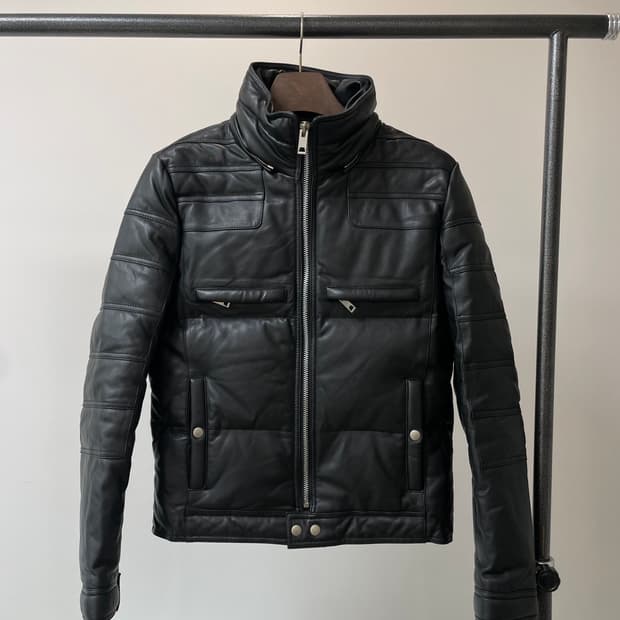 (M) 락시크 바이커 양가죽 패딩
