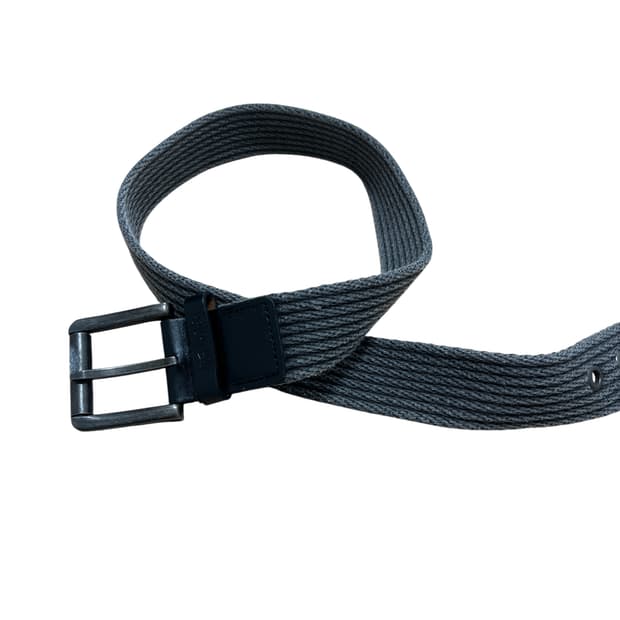 본더치 그레이 패브릭 벨트