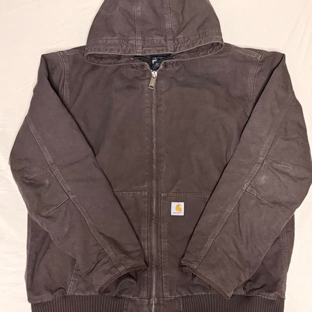 칼하트 덕 액티브자켓 샌드스톤 XL 다크브라운