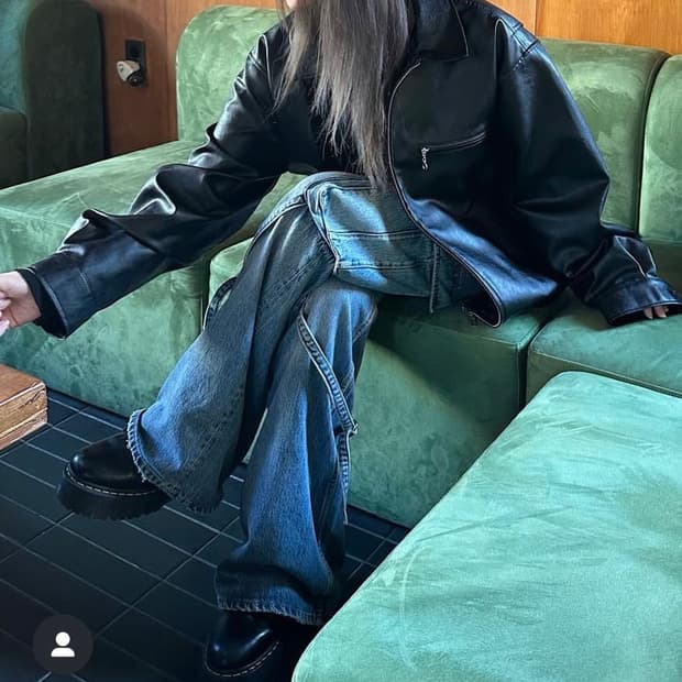 자라 카고 데님 팬츠