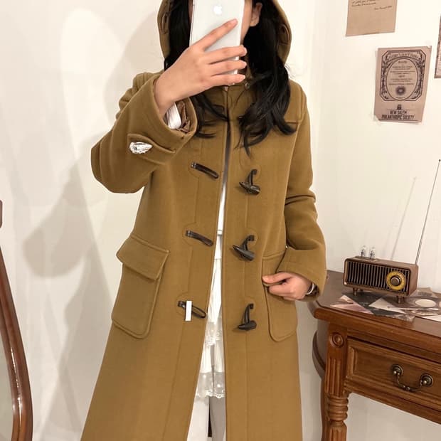 빈폴 캬라멜 여성 떡볶이 코트