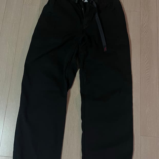 그라미치 스트레이트 팬츠 블랙 m