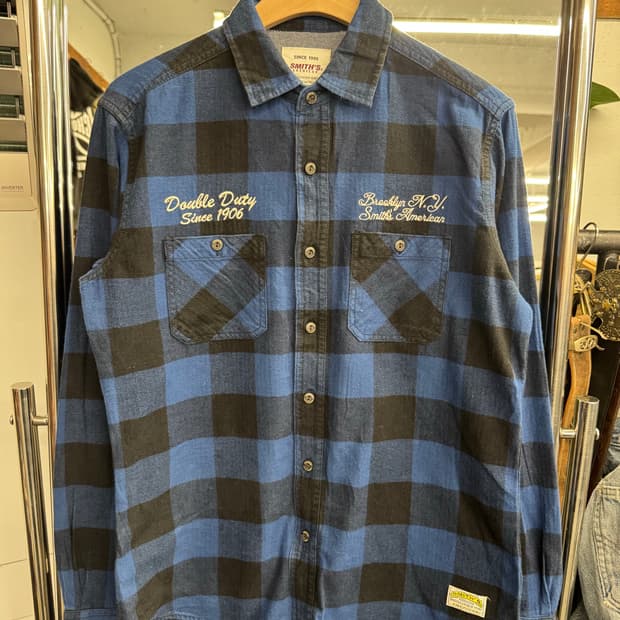 Smith’s American 빈티지 체크 패턴 플란넬 셔츠