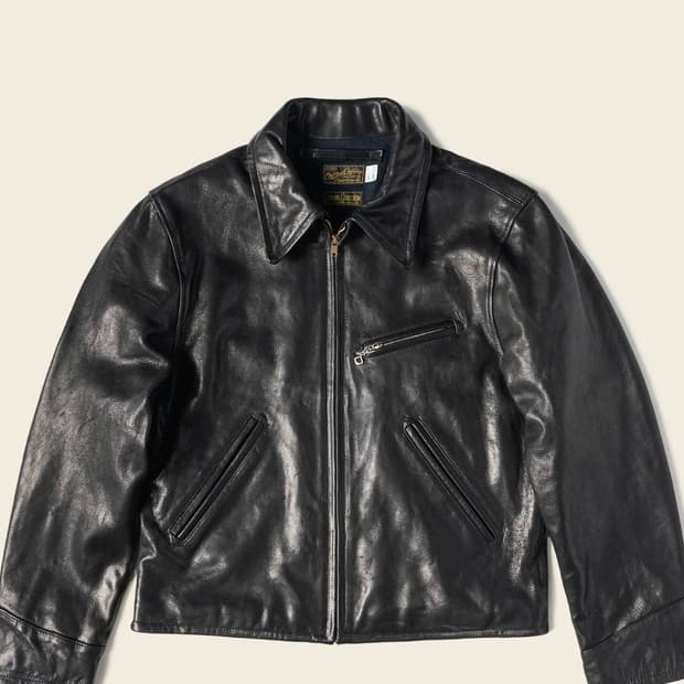 [L] 브론슨 코삭 고트스킨 레더 자켓