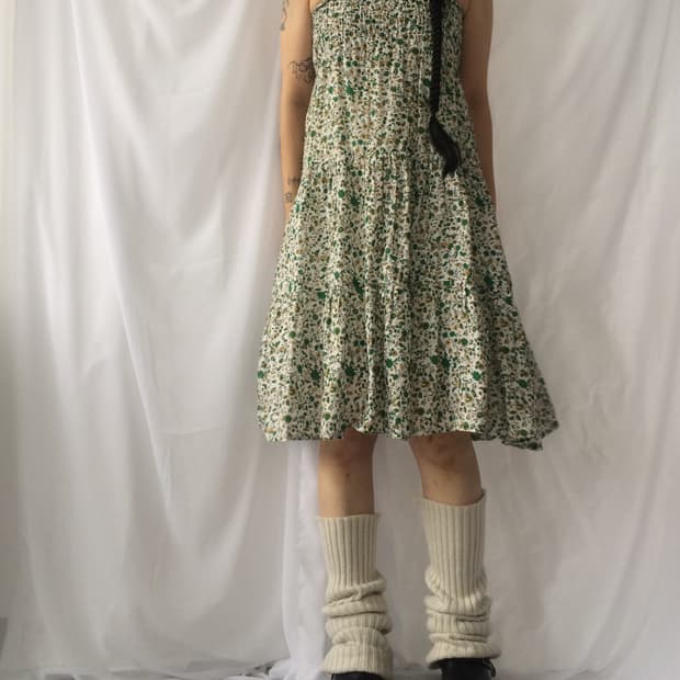 Flower pattern onepiece