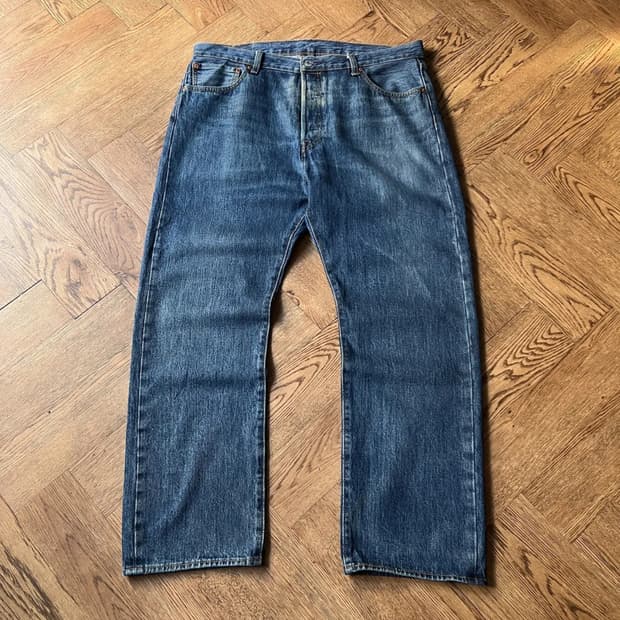 [36]리바이스 501 빈티지 워싱 데님 팬츠