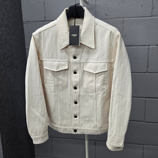 펜디 FF 모노그램 데님 자켓 46