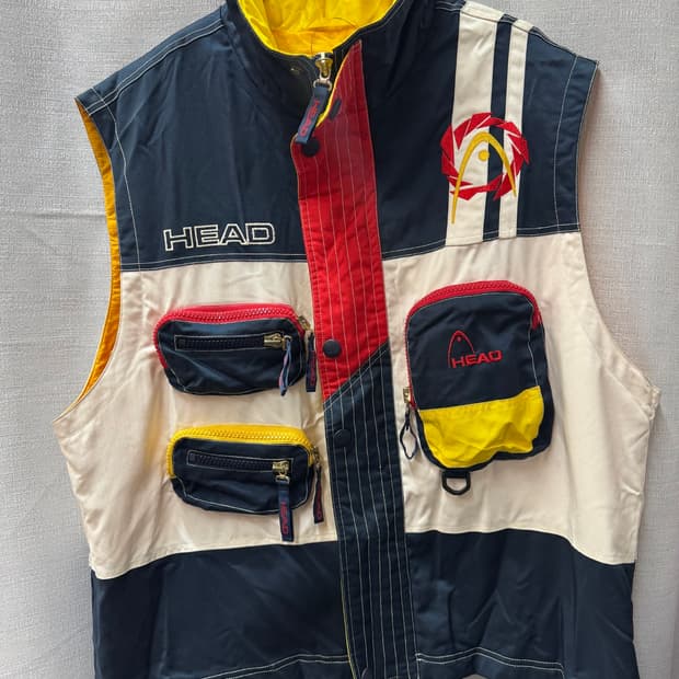 90's 헤드 올드스쿨 멀티포켓 빈티지 무드 조끼 100(2XL)