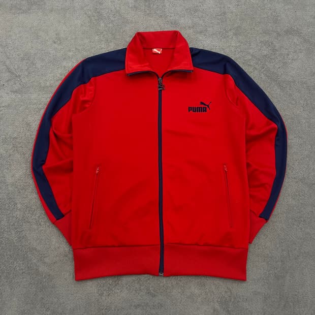 L 푸마 레드/네이비 트랙 자켓