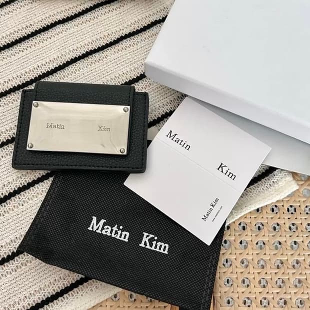 마뗑킴 matin kim 아코디언 월렛 블랙