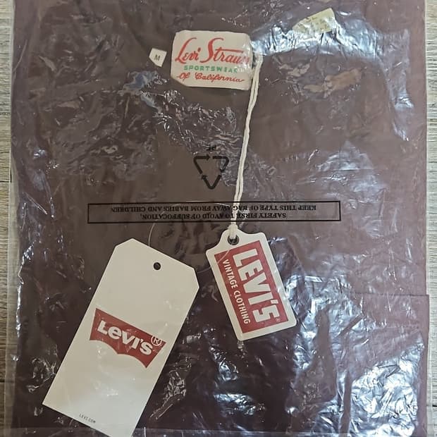 리바이스 LVC 1950's 스포츠웨어 티셔츠 비터 초콜렛 M