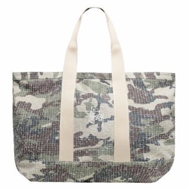 스투시 니들 펀치 XL 토트백 카모