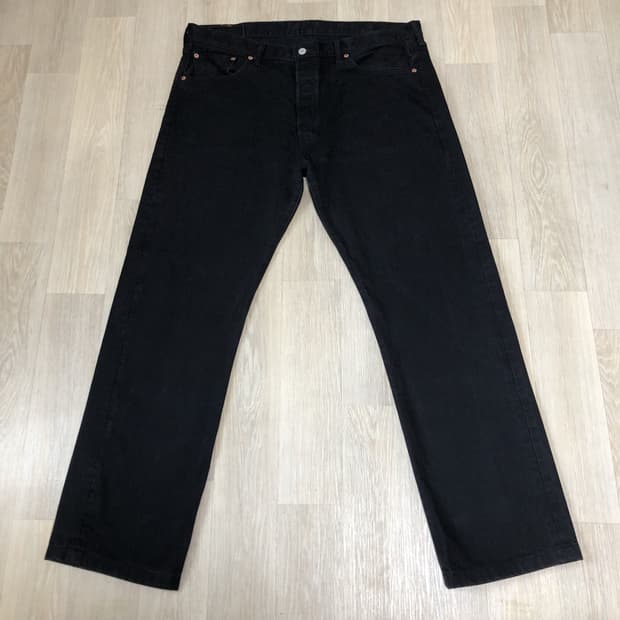 (40) 리바이스 Levi's 501 스트레이트핏 블랙 데님 블랙진
