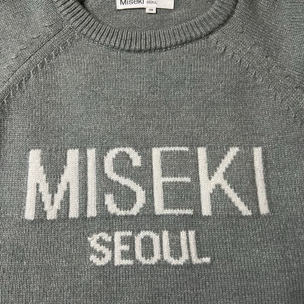 미세키서울 니트 그레이