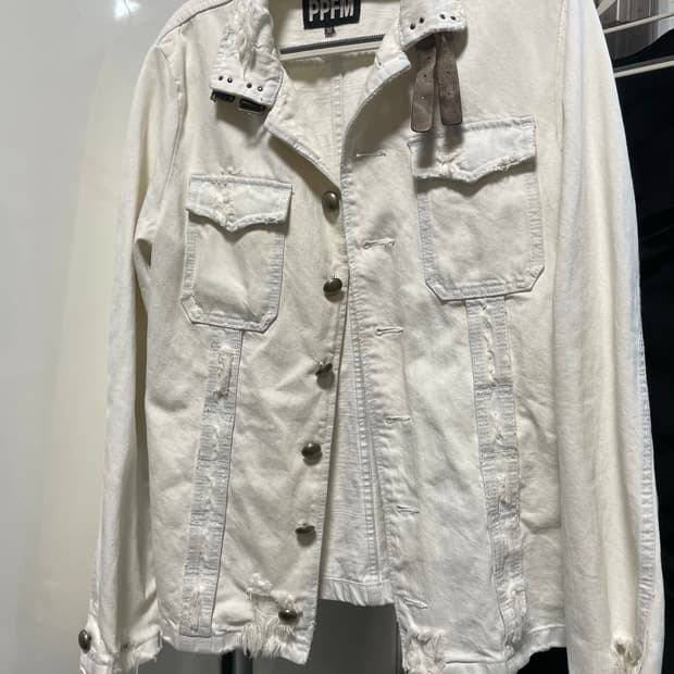 Ppfm 그런지 화이트 자켓 (m)