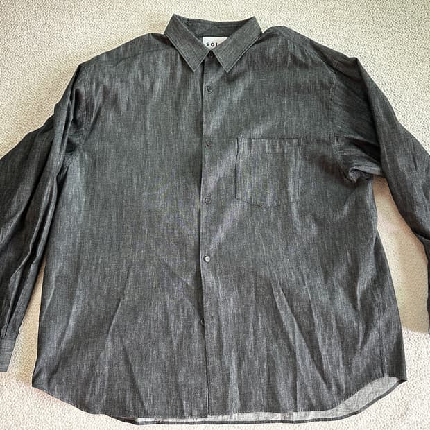 (52) 솔리드옴므 25ss 라이트 데님 셔츠