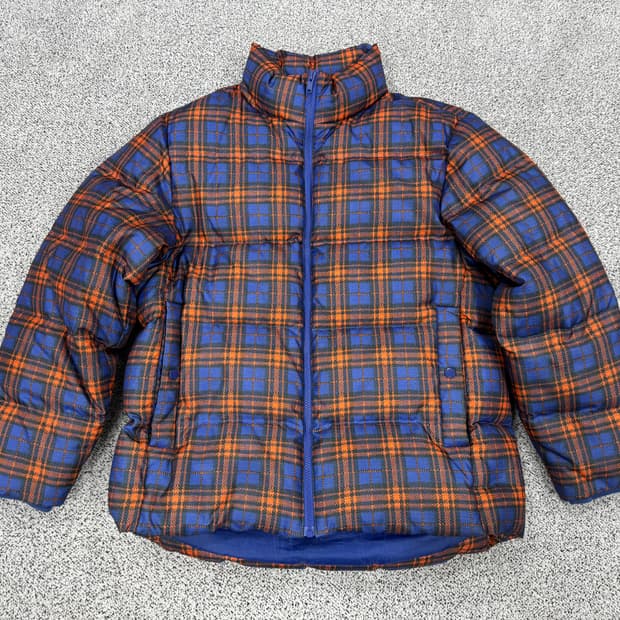 체크패턴 다운패딩