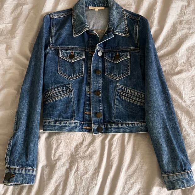 maje 마쥬 쁘띠 데님 자켓_36 사이즈