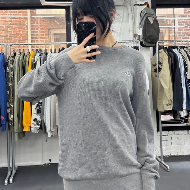 Gant 스펠로고 와플 니트