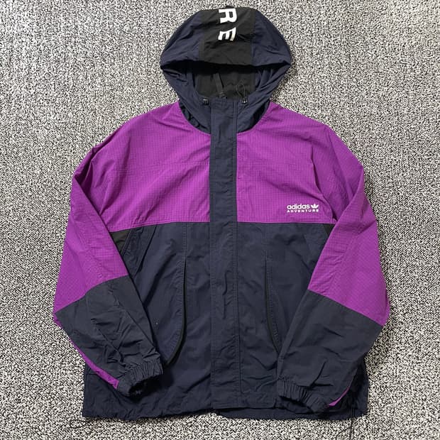 빈티지9. 아디다스 퍼플 바람막이 바막 바스락