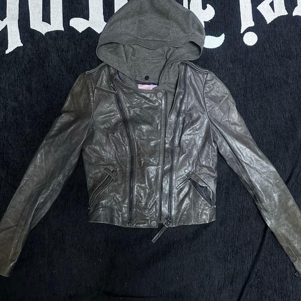 릭오웬스맛 가죽자켓 판매합니다 55 사이즈