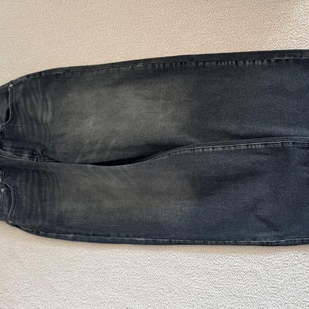 Back Studded Denim Pants (Black)