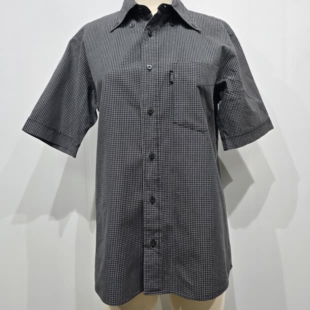 버버리 체크 반팔 남방 셔츠