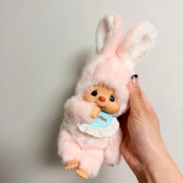 몬치치 치무탄s 핑크 토끼 인형