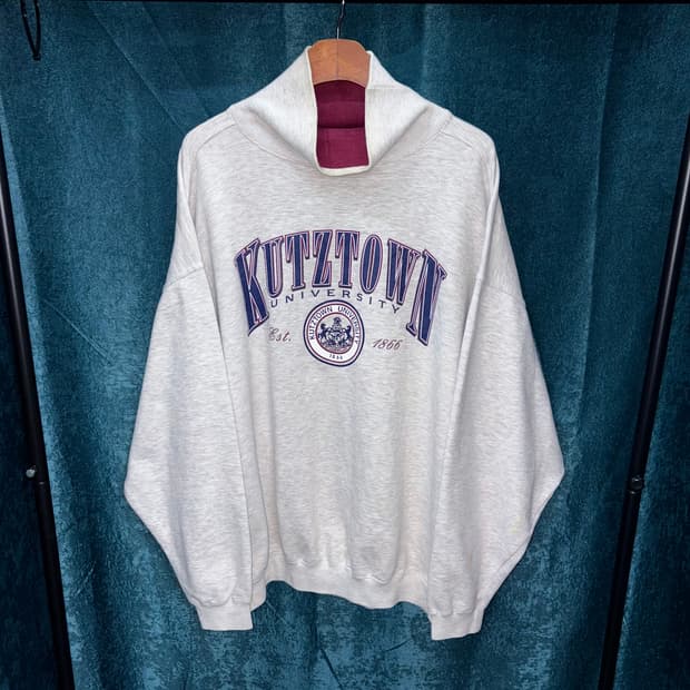 (2XL) 90s GEAR 쿠츠다운 대학교 헤비 맨투맨