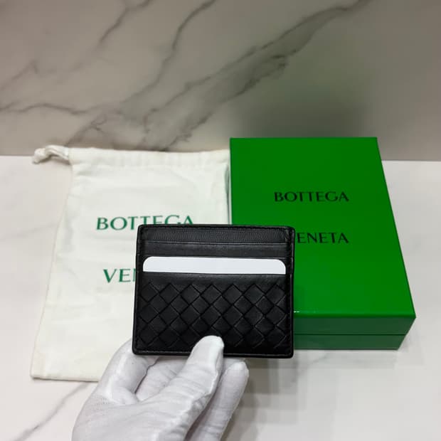 [정품] 보테가 베네타 블랙 카드지갑
