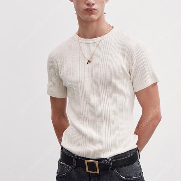 렉토 23FW 울 블렌드 티셔츠 크림 (S)