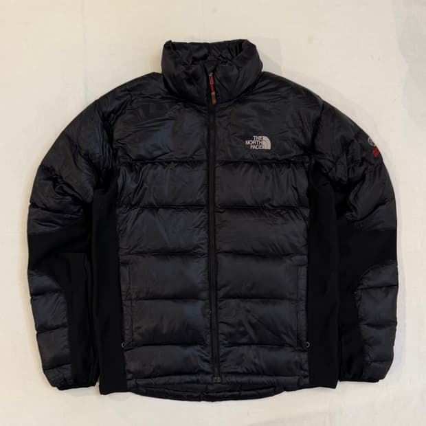 노스페이스 800필 일본판 하이브리드 경량패딩 블랙
