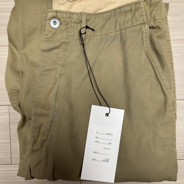 26fw 빈티지 코튼 치노 베이지