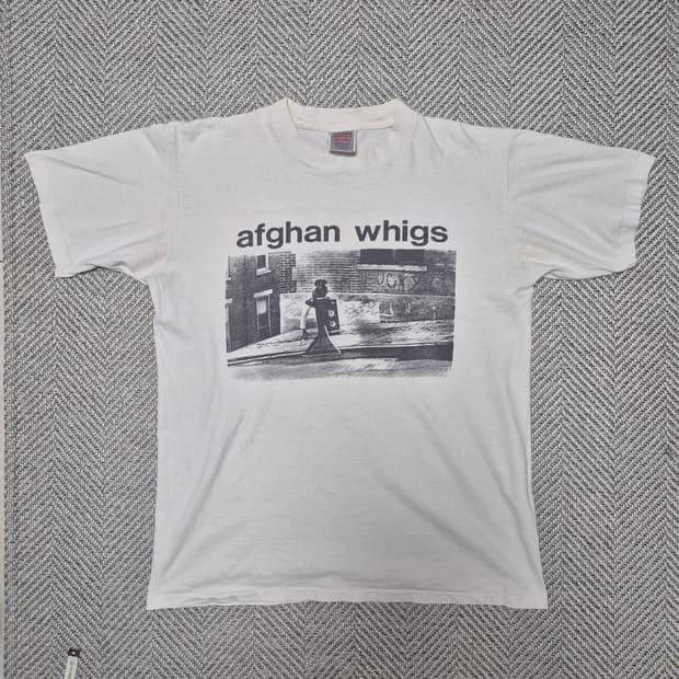 90s SUB POP 레코즈 AFGHAN WHIGS 싱글스티치 밴드티