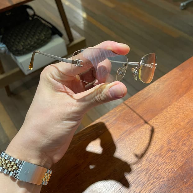 00’s 샤넬 빈티지 무테 안경 