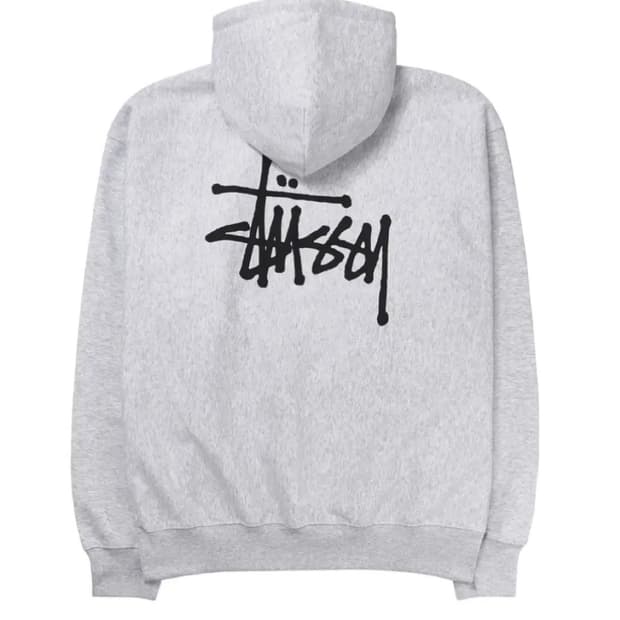 스투시 후드티 애쉬 헤더