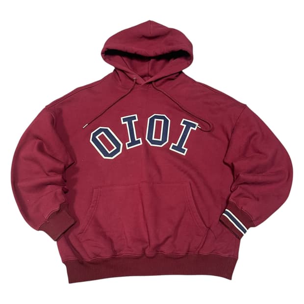 ✨ (바배) OiOi 오아이오아이 버건디 기모 후드티