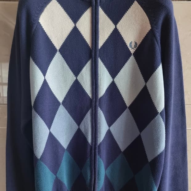 프레디페리 아가일 니트 집업 M