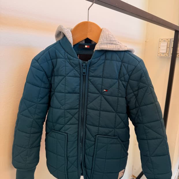 타미힐피거 키즈(Tommy Hilfiger) 퀄팅 후드자켓