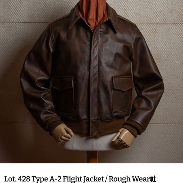 L) 아카펠라클로딩 A-2 자켓 소가죽 40 size