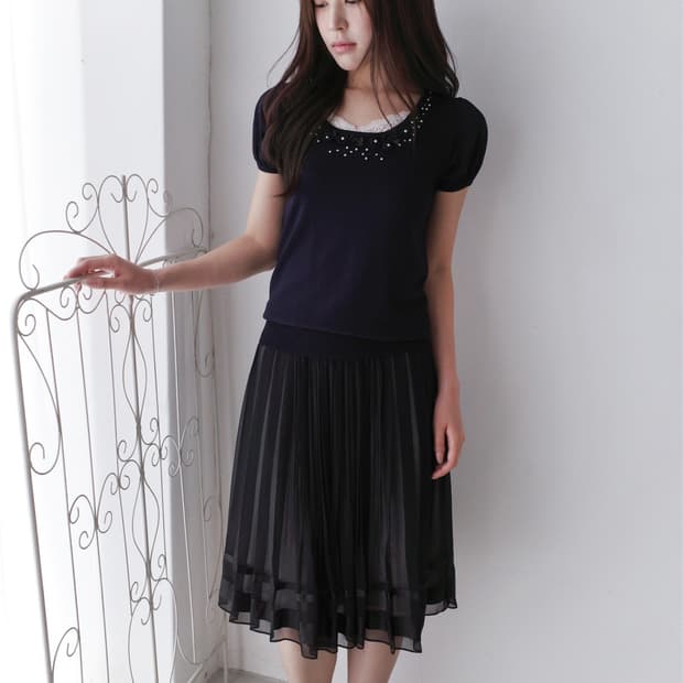 beads half knit