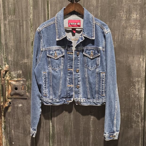 90s Zanadi Faded Blue Denim Jacket