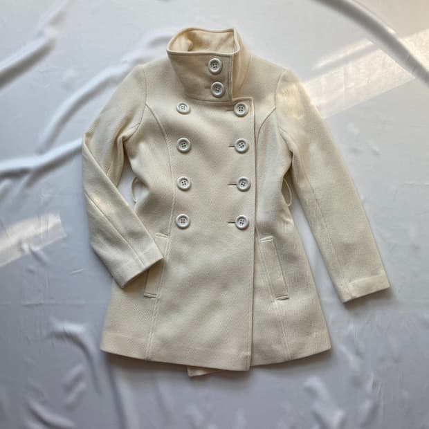 빈티지 더블 버튼 코트