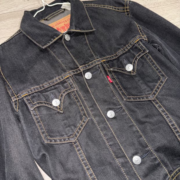 리바이스 타입원 흑청데님자캣