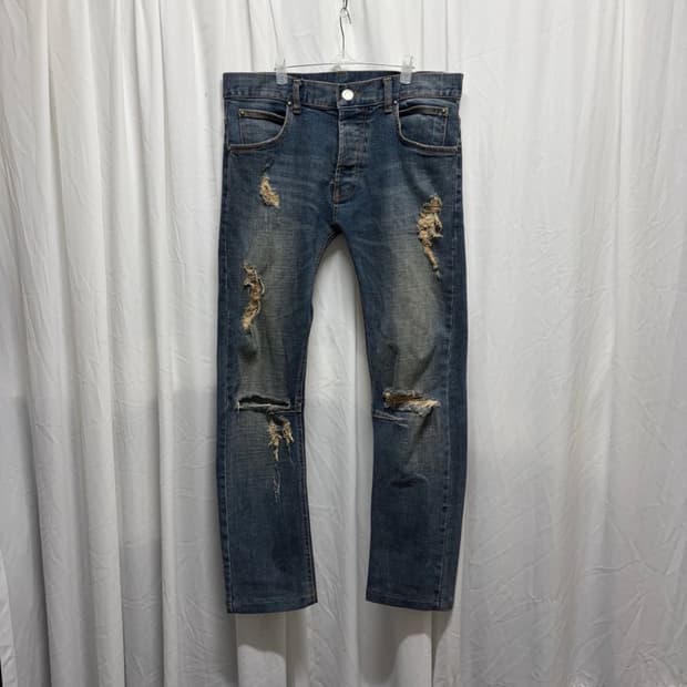 발망 디스트로이드 데님 팬츠 